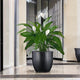 Go Hooked Pluto Black Indoor Planter Pot 20 Inch | Lightweight Modern Round Plant Pot for Living Room, Balcony & Office | Decorative Polymer Pot for Live & Artificial Plants