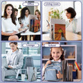 GoHooked black coated steel triangular magazine rack, elegant and durable for home or office organization.