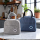 Go Hooked Lunch Bag Pack of 2 for Office, School & Travel | Thermal Oxford Cloth Tote | Reusable Leakproof Lunch Box Carry Bag with Handle for Men & Women – Blue & Grey
