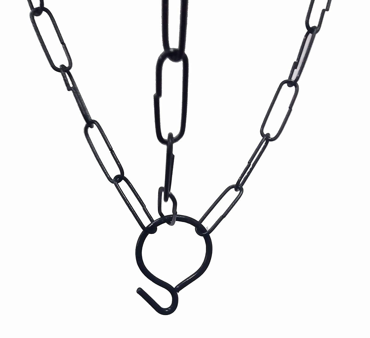 GoHooked blue plastic hanging planter with metal chain, round crystal shape, 8.5 inch diameter, pack of 7