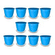 Go Hooked Plastic Planter Pots Set of 10 with Saucer Tray | Flower Pots Perfect for Home, Office & Garden Dcor | 8 Inch Duro Pot for Indoor & Outdoor Plants | Stylish & Modern Design Plant Containers
