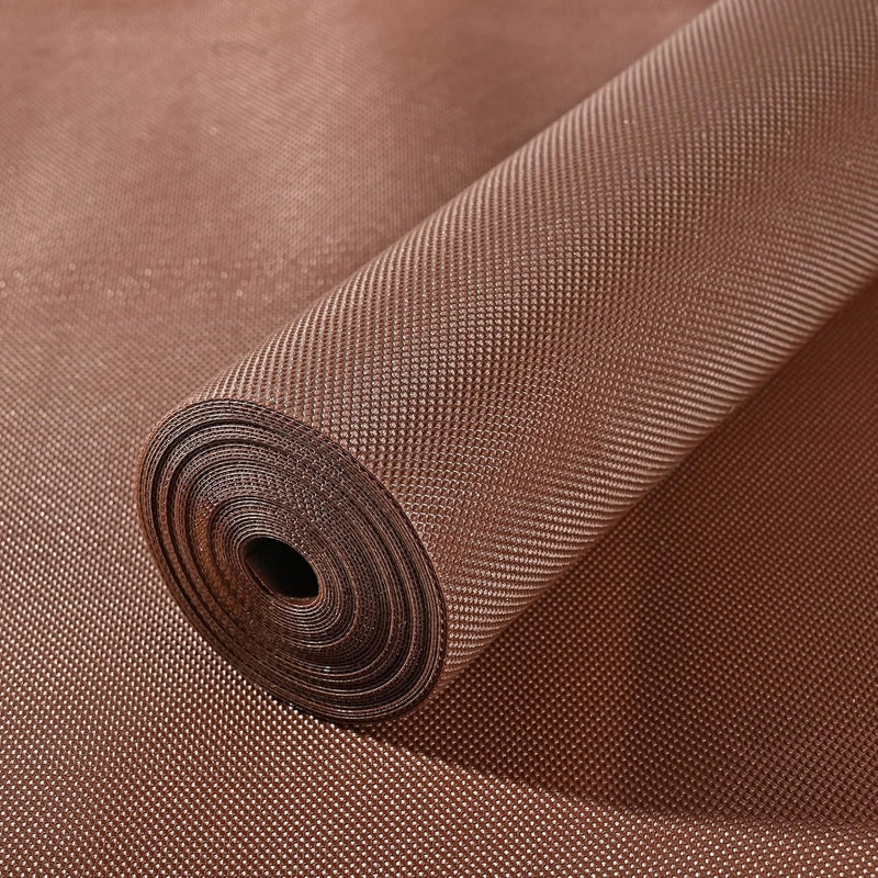 GoHooked brown EVA anti-slip fridge mat with a textured grid pattern, washable and cuttable.