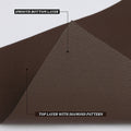 GoHooked brown EVA fridge mat roll with a textured diamond pattern top and smooth bottom for anti-slip surface protection