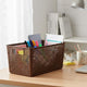 Go Hooked Multipurpose Plastic Storage Organizer | 22.5D x 40W x 22.5H CM Durable & Lightweight Storage Box for Home, Office, Kitchen, & Bathroom | Stackable Plastic Storage Bin Brown