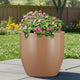 Go Hooked Home Decor Planter 22 Inch for Home & Office | Modern Indoor Planter for Living Room, Bedroom & Balcony | Decorative Planter Perfect for Artificial & Live Plants (Pluto Pot, Brown)