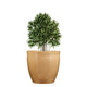 Go Hooked Pluto Brown Indoor Planter Pot 22 Inch | Lightweight Modern Round Plant Pot for Living Room, Balcony & Office | Decorative Polymer Pot for Live & Artificial Plants