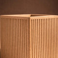 GoHooked tall square brown polymer planter with ribbed granite texture. 10x16 inch.