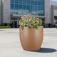Go Hooked Home Decor Planter 20 Inch for Home & Office | Modern Indoor Planter for Living Room, Bedroom & Balcony | Decorative Planter Perfect for Artificial & Live Plants (Pluto Pot, Brown)