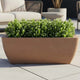 Go Hooked Recta Curve 36 Inch Rectangle Planter Pot | Big Size Polymer Gamla for Plants | Heavy-Duty UV Resistant Outdoor & Indoor Flower Pot for Balcony, Terrace & Garden (Brown)