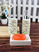 Go Hooked Ceramic Stylish Designer Bathroom Set | Beautiful Bathroom Accessories Set| Designer Bath Sets (3-Pieces Set)