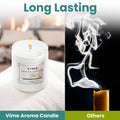 GoHooked white chamomile scented aroma candle in a jar, 120 gm, 35 hr burn time, for home decor and aromatherapy.
