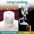 GoHooked white glass jar citronella oasis scented candle, 120 gm, 35-hour burn time, for aromatherapy and home decor.