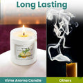 GoHooked white glass jar candle with citrus scent, 120 gm, 35-hour burn time, for aromatherapy and home decor.