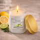 ViMe Scented Candles for Home Decor, Bedroom| Scented Candle Gift Set for Wife, Girl| 120 gm| Burn Upto 35 Hrs | Aroma Therapy Candles with 1 Bar| Fragrance Candles for Home | Citrus Fragrance