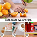 GoHooked clear, food-grade EVA shelf liner with anti-slip grid pattern. Washable, waterproof, reusable.