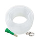 Go Hooked Garden Braided Water Pvc Clear 30 Metre Hose Pipe with Hose Connector with 2 Clamps for Watering Home Garden Flower Plants.
