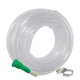 Go Hooked Garden Braided Water PVC Clear 10 Metre Hose Pipe with Hose Connector with 2 Clamps for Watering Home Garden Flower Plants.