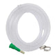 Go Hooked Garden Braided Water Pvc Clear 7.5 Metre Hose Pipe with Hose Connector with 2 Clamps for Watering Home Garden Flower Plants.