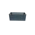 GoHooked dark grey plastic storage bin with a perforated design, ideal for home or office organization.