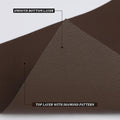 GoHooked brown EVA anti-slip fridge mat roll with diamond pattern top layer and smooth bottom layer.