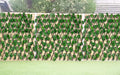 GoHooked expanding wood trellis fence with realistic green ivy leaves, 60" x 20", for garden and home decor.