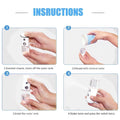 GoHooked white and clear portable USB facial mist sprayer with instructions on use.