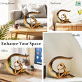 GoHooked gold polyresin meditating yoga lady statue in elegant pose, 22cm tall, for home and office decor.