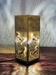 Go Hooked Decorative Square Shape Metal Table Lamps (Golden, 9.8 Inch)