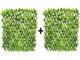 Go Hooked Durable Plastic Artificial Grass Fence for Outdoor Decor Plastic Versatile Maintenance Free Easy Install Weather Resistant UV Decorative Protected Green Pack of 2