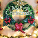 Go Hooked Christmas Decoration Wreath Festive Home Decor for Trees, Walls & Doors | Durable, Vibrant & Reusable (Green, Pack of 1)