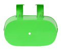 Go Hooked 12-inch oval green metal hanging planter with hooks for railings, decks, and patios.