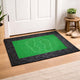 Go Hooked Anti-Slip Rubber Door Mat 40x60 cm | Heavy Duty Floor Mat for Home Entrance | Pebble Texture Footprint Design Doormat | Dust Control Indoor Outdoor Mat for Kitchen, Bathroom & Office (Green)