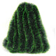 Go Hooked Set of 8 Plastic Green Tinsel Garlands, Artificial Christmas Decoration for Tree & Home Dcor