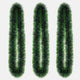 Go Hooked Set of 3 Plastic Green Tinsel Garlands, Artificial Christmas Decoration for Tree & Home Dcor
