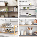 GoHooked grey waterproof non-slip EVA shelf liner protects surfaces in fridges, cupboards, bookshelves, and shoe cabinets.