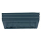 Go Hooked Multipurpose Plastic Storage Basket for Cosmetics Office Fruit Vegetable Bathroom Stationary | Small Fruit Tray Storage Basket (Grey, Pack of 5)