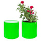 Go Hooked Grow Bags for Gardening Vegetables Herbs & Flowers (Set of 2) Planter Bags for Home Balcony Terrace & Outdoor Farming (18 Inch, 250gsm) Heavy Duty Reusable Gallon Grow Bags