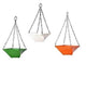 Go Hooked Gardening Hanging Pots | Twister Hanging Planter (Multicolor, 9 Inch, Set of 3)
