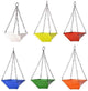Go Hooked Gardening Hanging Pots | Twister Hanging Planter (Multicolor, 9 Inch, Set of 6)