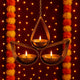 Hanging Tealight Candle Holder with 3 Tray and Chain 2pcs Handcrafted Tear Drop Design