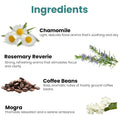 GoHooked Ingredients: Chamomile, Rosemary Reverie, Coffee Beans, and Mogra for aromatherapy and home decor.