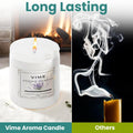 GoHooked white glass jar candle with lavender refresh scent, 120ml, hand-poured for aromatherapy and home decor.