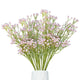 Go Hooked Artificial Flowers | 5Pcs Baby Breath Flowers | Light Pink Gypsophila Babies Breath Real Touch Flowers for Wedding Bouquet Floral Arrangement Party (Without Vase)