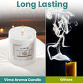 GoHooked white glass jar candle with London Night fragrance, hand-poured wax, 120 gm, 35-hour burn time.