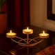 Metal Tabletop Tealight Candle Holder for Home Décor 25cm Decorative Iron Candle Stand