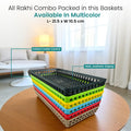 GoHooked multicolor plastic organizer tray with a grid pattern, perfect for Raksha Bandhan gifts or desk storage.