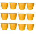 Go Hooked Plastic Planter Pots Set of 12 | Flower Pots Perfect for Home, Office & Garden Dcor | 10 Inch Duro Pot for Indoor & Outdoor Plants | Stylish & Modern Design Plant Containers