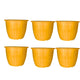 Go Hooked Plastic Planter Pots Set of 6 | Flower Pots Perfect for Home, Office & Garden Dcor | 10 Inch Duro Pot for Indoor & Outdoor Plants | Stylish & Modern Design Plant Containers