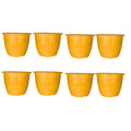 Go Hooked Plastic Planter Pots Set of 8 | Flower Pots Perfect for Home, Office & Garden Dcor | 10 Inch Duro Pot for Indoor & Outdoor Plants | Stylish & Modern Design Plant Containers