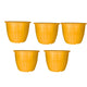 Go Hooked Plastic Planter Pots Set of 5 | Flower Pots Perfect for Home, Office & Garden Dcor | 10 Inch Duro Pot for Indoor & Outdoor Plants | Stylish & Modern Design Plant Containers